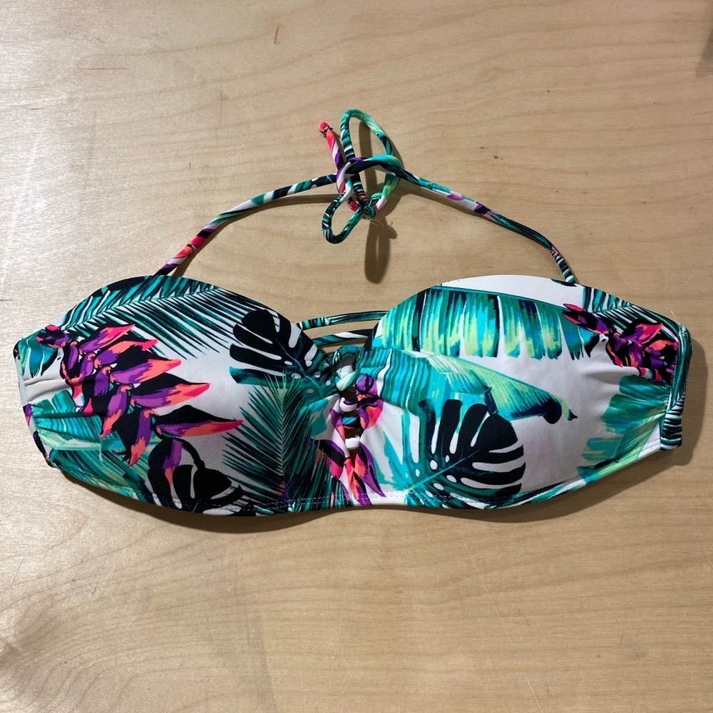 NOBO Tropical Print Bikini Top size Large (11-13) (AL) - Picture 2 of 15